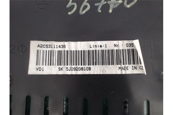 Recambio de cuadro completo para skoda fabia (5j2) 1.2 referencia OEM IAM a2c53111438  