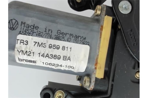 Recambio de mecanismo elevalunas trasero izquierdo para seat alhambra (7v9) 2.0 reference referencia OEM IAM 7M3959811 1H4959812