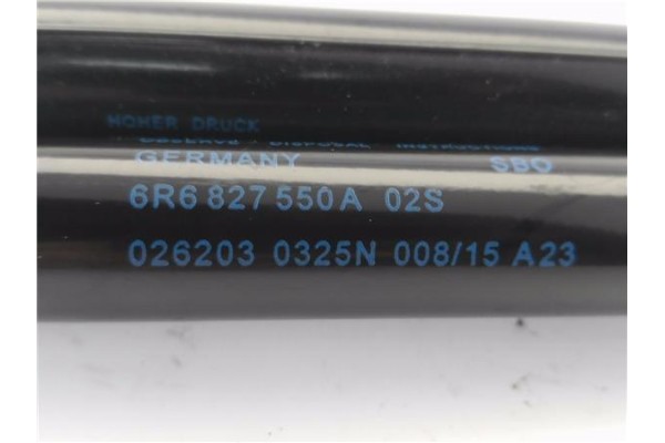 Recambio de amortiguador porton para volkswagen polo v (6c1) 1.2 advance bmt referencia OEM IAM 6R6827550A  
