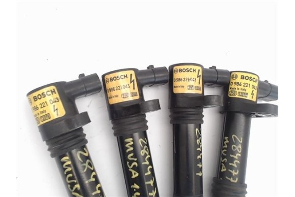 Recambio de bobina encendido para lancia musa (184) 1.4 referencia OEM IAM 0986221043  