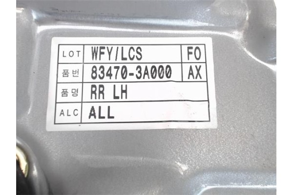 Recambio de elevalunas electrico trasero izquierdo para hyundai trajet (fo) referencia OEM IAM   