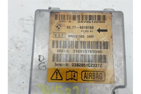 Recambio de centralita airbag para bmw serie 5 berlina (e39) referencia OEM IAM 65776919789 316919789010 