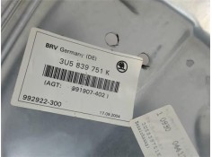 Recambio de elevalunas electrico trasero izquierdo para skoda superb (3t4) referencia OEM IAM 3U5839751  