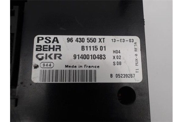 Recambio de mandos climatizador para peugeot 206 sw referencia OEM IAM 96430550XT B111501 