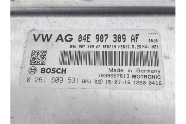 Recambio de centralita para volkswagen polo v (6c1) 1.2 advance bmt referencia OEM IAM 04E907309AF 0261S09531 
