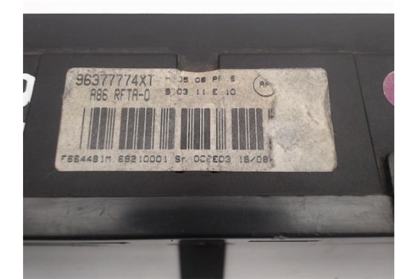 Recambio de mandos climatizador para peugeot 207 referencia OEM IAM 96497866XT/0707032A 69710001 