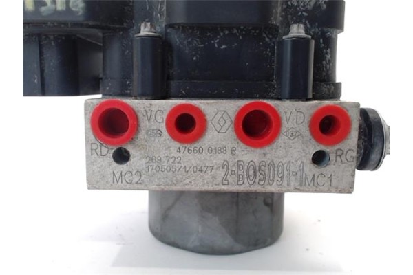 Recambio de nucleo abs para renault captur i 0.9 zen referencia OEM IAM 476600188R 269722 