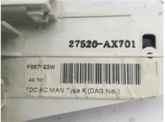 Recambio de mandos calefaccion / a.a. para nissan micra (k12e) 1.2 16v referencia OEM IAM 27520AX701  