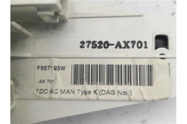 Recambio de mandos calefaccion / a.a. para nissan micra (k12e) 1.2 16v referencia OEM IAM 27520AX701  