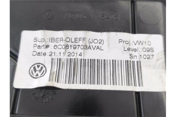 Recambio de rejilla entrada de aire para volkswagen polo v (6c1) 1.2 advance bmt referencia OEM IAM 6C0819703A  