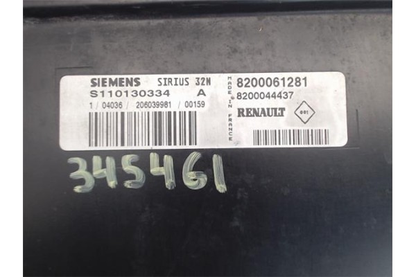 Recambio de centralita para renault clio ii fase i (b/cb0) 1.4 alize referencia OEM IAM 8200061281 8200044437 