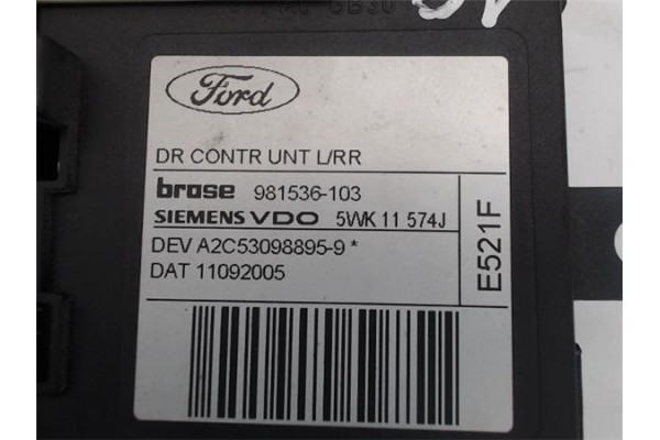 Recambio de motor elevalunas trasero izquierdo para ford focus berlina (cap) referencia OEM IAM 981536-103  
