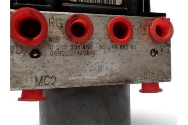 Recambio de nucleo abs para citroen c4 berlina 1.6 16v referencia OEM IAM 9649988280 0265231486 