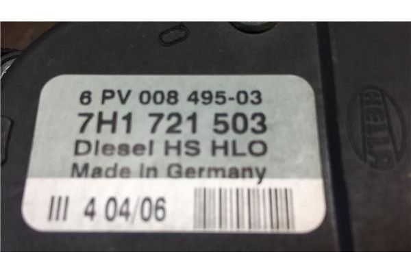 Recambio de pedal acelerador para volkswagen t5 transporter furgón/combi (7h) 2.5 combi referencia OEM IAM 7H1721503 9PV00849503