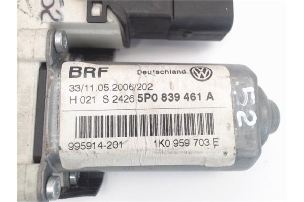 Recambio de motor elevalunas trasero izquierdo para seat toledo (5p2) referencia OEM IAM (5P0839461A) (1K0959703E) BRF 5P0839461 Recambio de motor elevalunas trasero izquierdo para seat toledo (5p2) referencia OEM IAM (5P0839461A) (1K0959703E) BRF 5P0839461