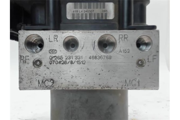 Recambio de nucleo abs para fiat ii punto (188) berlina referencia OEM IAM 265231331 46836768 
