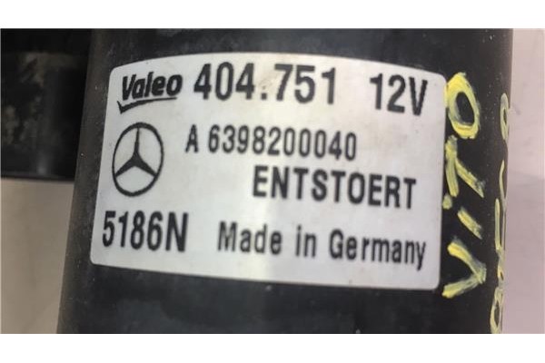 Recambio de motor limpiaparabrisas delantero para mercedes-benz vito / mixto furgón (w639) 111 cdi referencia OEM IAM A639820004