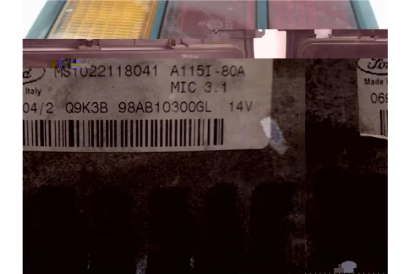 Recambio de matricula trasero para toyota celica coupé (_t18_) 1.6 sti (at180) referencia OEM IAM 7583120330 7508220210 