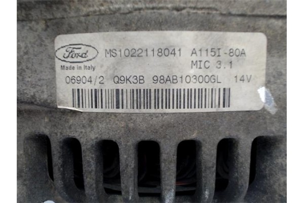 Recambio de alternador para ford focus (daw, dbw) 1.6 16v referencia OEM IAM A115I80A 98AB10300GL 