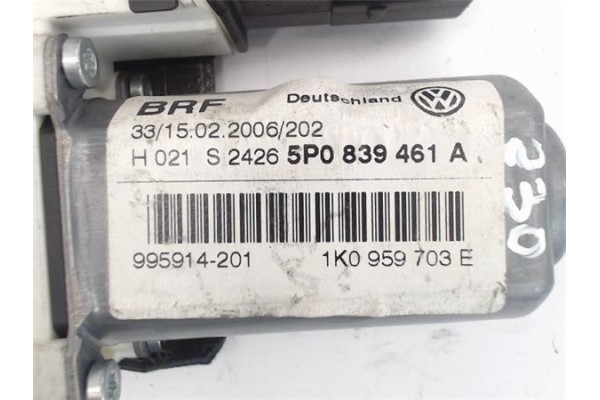 Recambio de motor elevalunas trasero izquierdo para seat toledo (5p2) referencia OEM IAM (1K0959703E) (993424-200) (5P0839461A) 