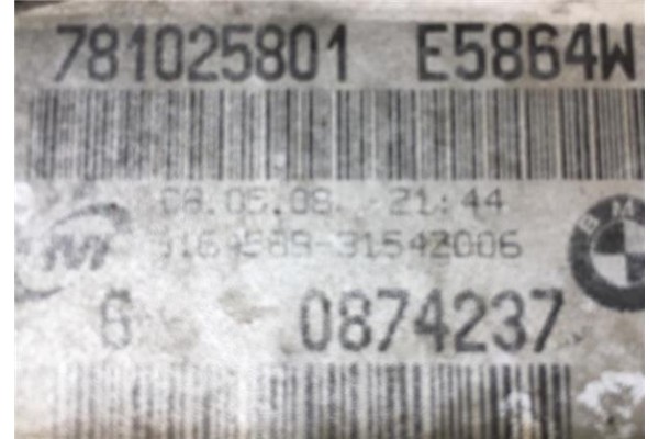 Recambio de radiador para bmw serie 1 berlina (e81/e87) 2.0 118d referencia OEM IAM 781025801 0874237 
