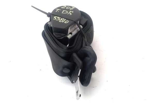 Recambio de cinturon seguridad trasero derecho para peugeot 207 1.4 referencia OEM IAM 8975X4  
