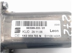 Recambio de motor elevalunas trasero izquierdo para seat leon (1p1) referencia OEM IAM (1K0959703N) (973622-105) 