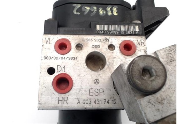 Recambio de nucleo abs para mercedes-benz clase a (bm 168) 1.6 160 (168.033) referencia OEM IAM A0034317412 0265202433 
