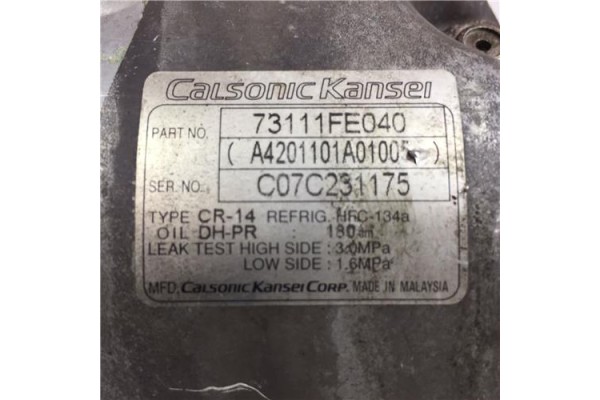 Recambio de compresor aire acond. para subaru impreza sedán (gc) 2.0 referencia OEM IAM 73111FE040 A4201101A01005 