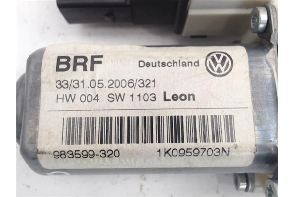 Recambio de motor elevalunas trasero izquierdo para seat leon (1p1) referencia OEM IAM 1K0959703N 973622-101 