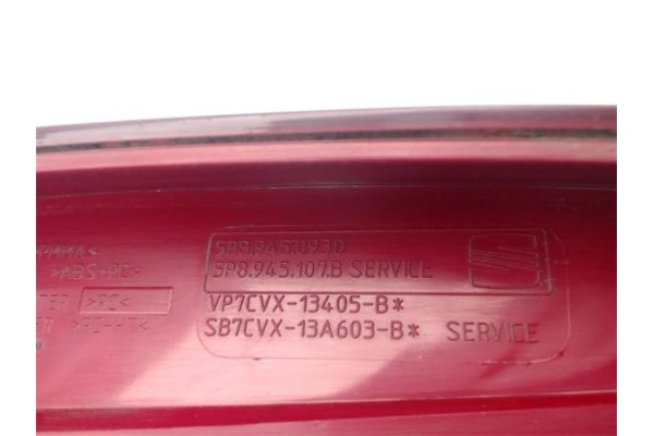 Recambio de piloto interior izquierdo para seat altea xl (5p5) 2.0 tdi referencia OEM IAM 5P8945107B  