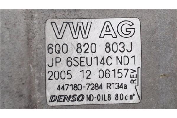 Recambio de compresor aire acond. para volkswagen polo iv (9n3) 1.4 advance referencia OEM IAM 6Q0820803J  