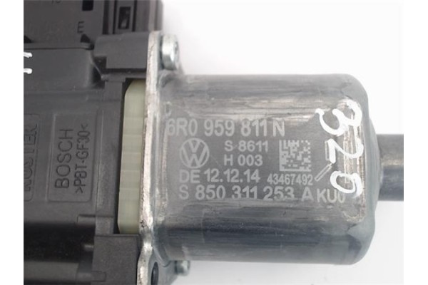 Recambio de motor elevalunas trasero izquierdo para volkswagen polo v (6r1) referencia OEM IAM 6R0959811N S850311253A 
