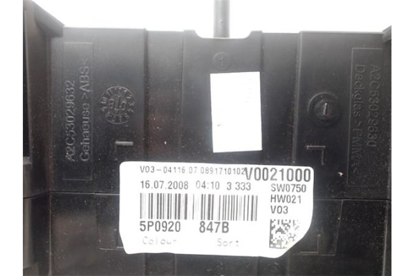 Recambio de cuadro completo para seat altea xl (5p5) 2.0 tdi referencia OEM IAM 5P0920847GX  