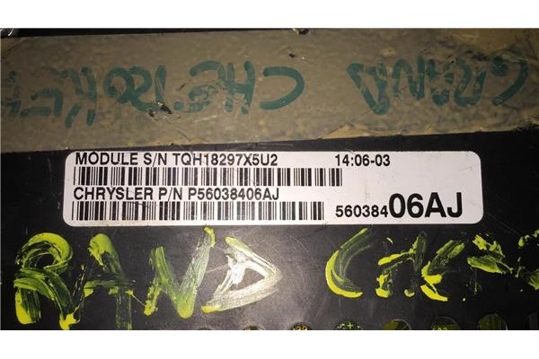 Recambio de caja fusibles/rele para jeep grand cherokee (wj/wg) 3.1 td limited referencia OEM IAM P56038406AJ TQH18297X5U2 