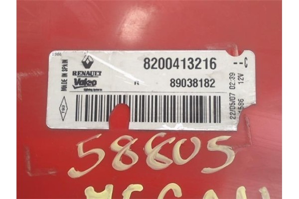 Recambio de piloto trasero derecho para renault megane ii (bm0/1_, cm0/1_) 1.5 dci referencia OEM IAM 8200413216 2232228 