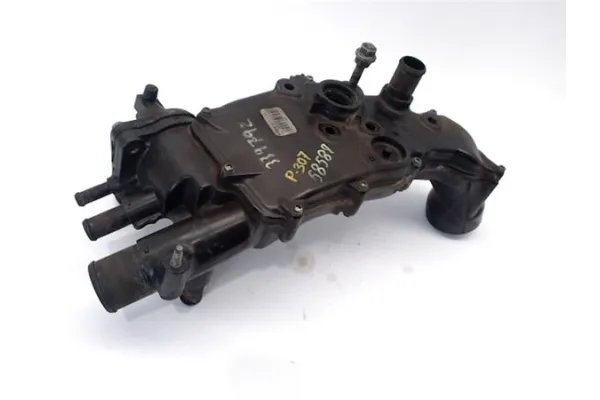 Recambio de carcasa termostato para peugeot 307 break / sw (s1) 2.0 hdi 90 referencia OEM IAM 964321880 0038 