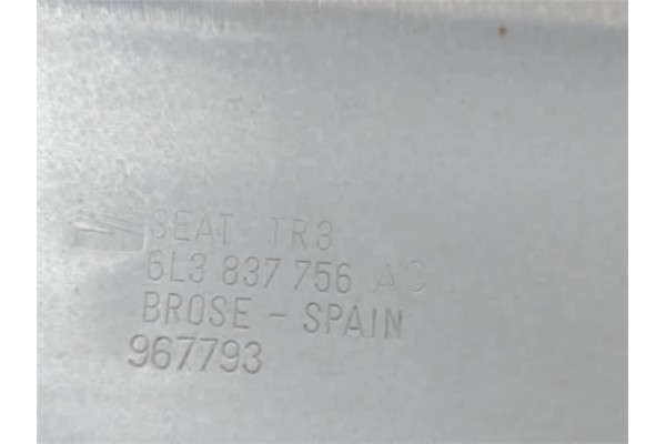 Recambio de elevalunas electrico delantero derecho para seat ibiza (6l1) 1.9 f.r. referencia OEM IAM 6L3837752CQ 6L3837756AC 