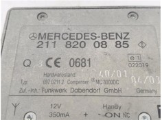 Recambio de modulo electronico para mercedes-benz clase e (bm 211) berlina 3.2 e 320 (211.065) referencia OEM IAM 2118200885  