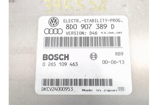 Recambio de centralita para audi a4 berlina (b5) 1.9 tdi referencia OEM IAM 8d0907389d 265109463 