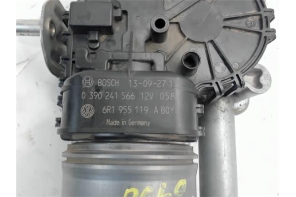 Recambio de motor limpiaparabrisas delantero para volkswagen polo v (6r1) 1.2 sport referencia OEM IAM 0390241566 6R1955119 