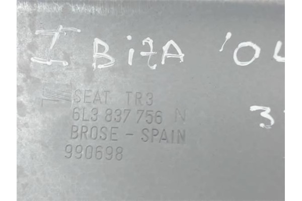 Recambio de elevalunas electrico derecho para seat ibiza (6l1) 1.4 sport rider referencia OEM IAM   