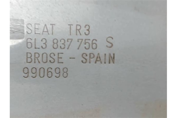 Recambio de elevalunas electrico derecho para seat ibiza (6l1) 1.8 cupra referencia OEM IAM 6L3837752BQ 6L3837756S 