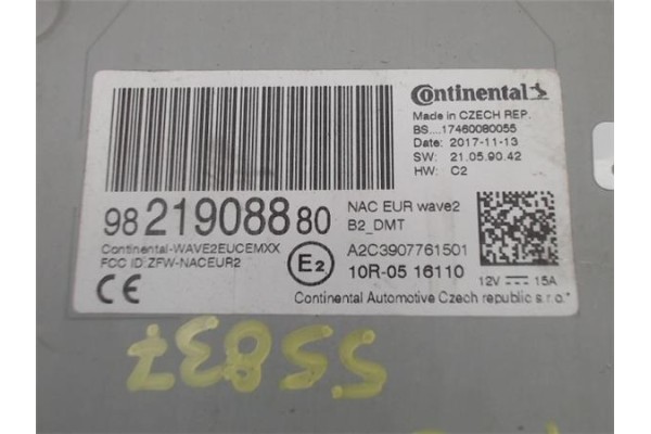 Recambio de radio / cd para peugeot 2008 1.6 hdi referencia OEM IAM 9821908880 1675386980 