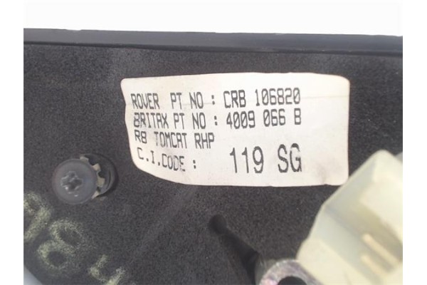 Recambio de retrovisor electrico derecho para rover rover 200 (rf) referencia OEM IAM CR8106820 4009066B 
