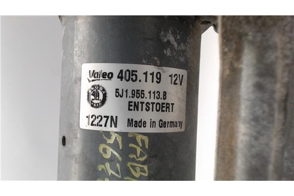 Recambio de motor limpiaparabrisas delantero para skoda fabia (5j2) 1.2 referencia OEM IAM 5j1955113b 460294A 5J1955113A , SKODA