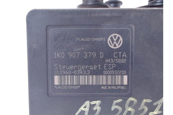 Recambio de nucleo abs para audi a3 (8p1) 2.0 tdi 16v referencia OEM IAM 1K0907379D 10096003433 