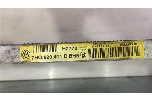 Recambio de radiador aire acondicionado para volkswagen t5 transporter furgón/combi (7h) 2.5 combi referencia OEM IAM 7H08208204