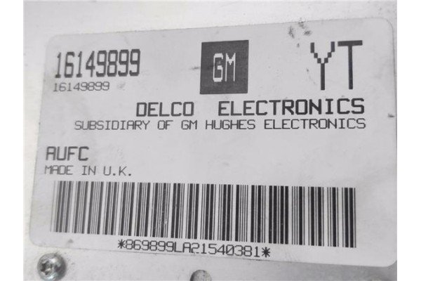 Recambio de centralita para opel astra f berlina 1.6 i referencia OEM IAM 16149899  