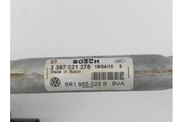 Recambio de motor limpiaparabrisas delantero para volkswagen polo v (6r1) 1.4 advance referencia OEM IAM 6R1955023B 3397021278 